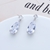 Picture of Great Cubic Zirconia Platinum Plated Dangle Earrings