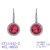 Picture of Charming Red Platinum Plated Dangle Earrings As a Gift