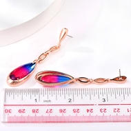 Picture of Fashionable Medium Rose Gold Plated Dangle Earrings