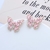 Picture of Inexpensive Copper or Brass Platinum Plated Stud Earrings from Reliable Manufacturer