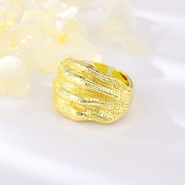 Picture of Stylish Big Gold Plated Fashion Ring