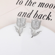 Picture of Recommended White Cubic Zirconia Dangle Earrings from Top Designer