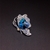 Picture of Sparkling Small Platinum Plated Brooche