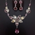 Picture of Inexpensive Platinum Plated Pink 2 Piece Jewelry Set from Reliable Manufacturer