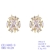 Picture of Shop Gold Plated Medium Stud Earrings with Wow Elements