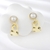 Picture of Brand New White Artificial Pearl Dangle Earrings in Flattering Style