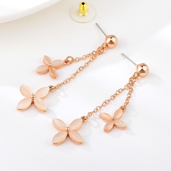Picture of Zinc Alloy Rose Gold Plated Dangle Earrings at Great Low Price