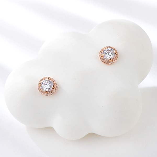 Picture of Recommended White Cubic Zirconia Stud Earrings from Top Designer
