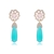 Picture of New Season Blue Gold Plated Dangle Earrings with SGS/ISO Certification