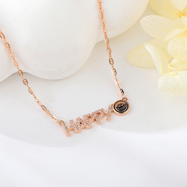 Picture of Delicate Rose Gold Plated Pendant Necklace with Fast Shipping