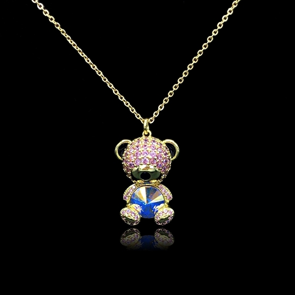 Picture of Funky Small Gold Plated Pendant Necklace