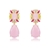 Picture of Featured Pink Big Dangle Earrings with Full Guarantee