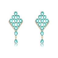 Picture of New Cubic Zirconia Big Dangle Earrings