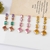 Picture of Trendy Colorful Gold Plated Dangle Earrings with No-Risk Refund