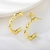 Picture of Wholesale Gold Plated Big Big Stud Earrings with No-Risk Return