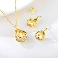 Picture of Most Popular Artificial Crystal Small 3 Piece Jewelry Set