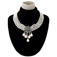 Picture of Classic White 2 Piece Jewelry Set with 3~7 Day Delivery