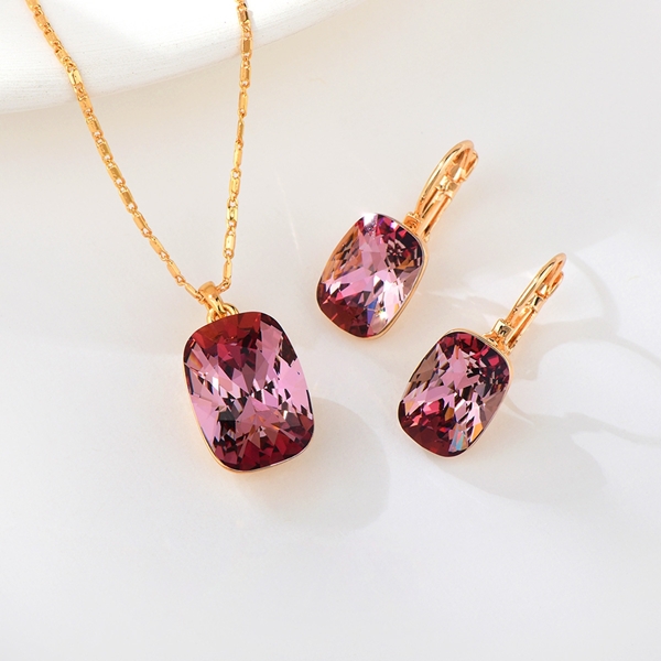 Picture of Origninal Swarovski Element Zinc Alloy 2 Piece Jewelry Set