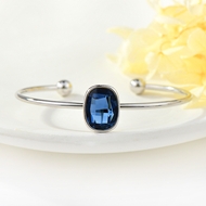 Picture of Charming Blue Swarovski Element Fashion Bangle As a Gift