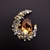 Picture of Copper or Brass Swarovski Element Brooche of Original Design