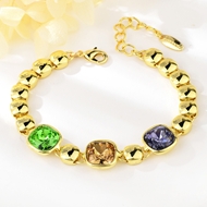 Picture of Low Price Gold Plated Colorful Fashion Bracelet from Trust-worthy Supplier