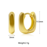 Picture of Purchase Gold Plated Delicate Huggie Earrings with Wow Elements