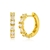 Picture of Bling Small Gold Plated Huggie Earrings