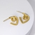 Picture of Famous Medium Gold Plated Small Hoop Earrings