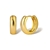 Picture of Amazing Small Gold Plated Huggie Earrings