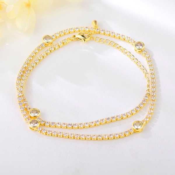 Picture of Famous Small Cubic Zirconia Fashion Bracelet