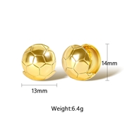 Picture of Wholesale Copper or Brass Big Big Stud Earrings with No-Risk Return