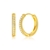 Picture of Hypoallergenic Gold Plated Delicate Huggie Earrings with Easy Return