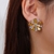 Picture of Good Quality Cubic Zirconia Yellow Big Stud Earrings