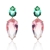 Picture of Distinctive Pink Gold Plated Dangle Earrings with Low MOQ