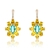 Picture of Distinctive Yellow Cubic Zirconia Dangle Earrings with Low MOQ