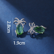 Picture of Luxury Green Dangle Earrings Online Only