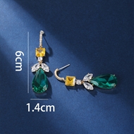 Picture of Most Popular Cubic Zirconia Big Dangle Earrings