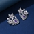 Picture of Flowers & Plants Cubic Zirconia Big Stud Earrings with Beautiful Craftmanship