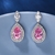 Picture of Famous Big Pink Dangle Earrings