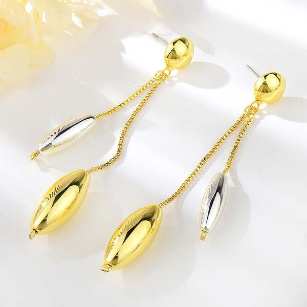 Picture of Designer Zinc Alloy Plain Dangle Earrings with No-Risk Return