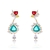 Picture of Love & Heart Gold Plated Dangle Earrings with Fast Shipping