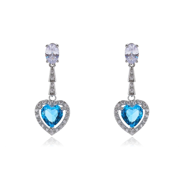 Picture of Love & Heart Big Dangle Earrings with Fast Shipping