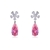 Picture of Big Pink Dangle Earrings with Wow Elements