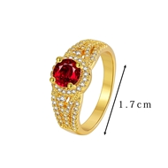 Picture of Latest Geometric Red Fashion Ring