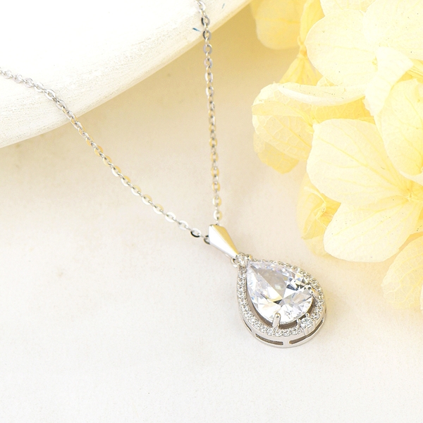 Picture of Hot Selling Platinum Plated 925 Sterling Silver Pendant Necklace from Top Designer