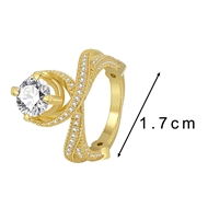 Picture of Hot Selling Gold Plated Copper or Brass Fashion Ring from Top Designer