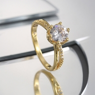 Picture of Hot Selling Gold Plated White Fashion Ring from Trust-worthy Supplier