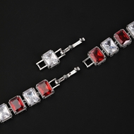 Picture of Fashion Cubic Zirconia Geometric Fashion Bracelet