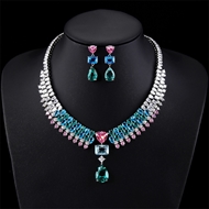 Picture of Staple Geometric Green 2 Piece Jewelry Set