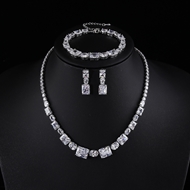 Picture of Popular Cubic Zirconia Geometric 2 Piece Jewelry Set